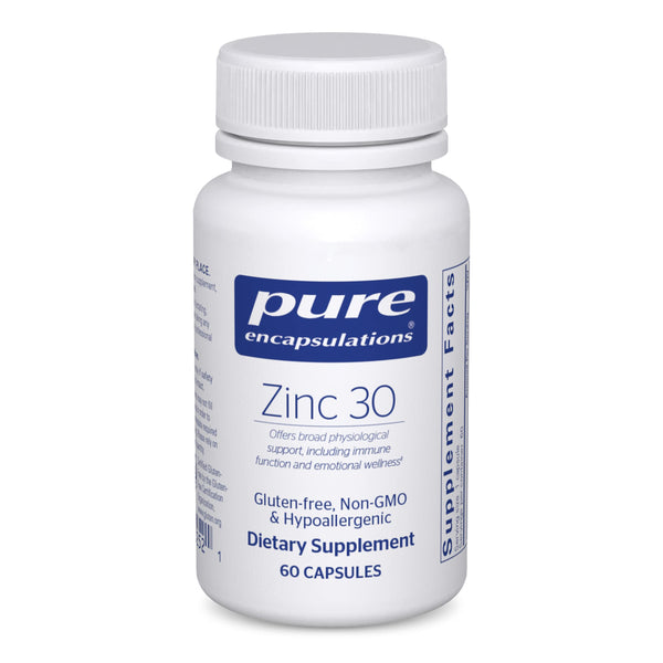 Pure Encapsulations Zinc 30 mg 60 caps