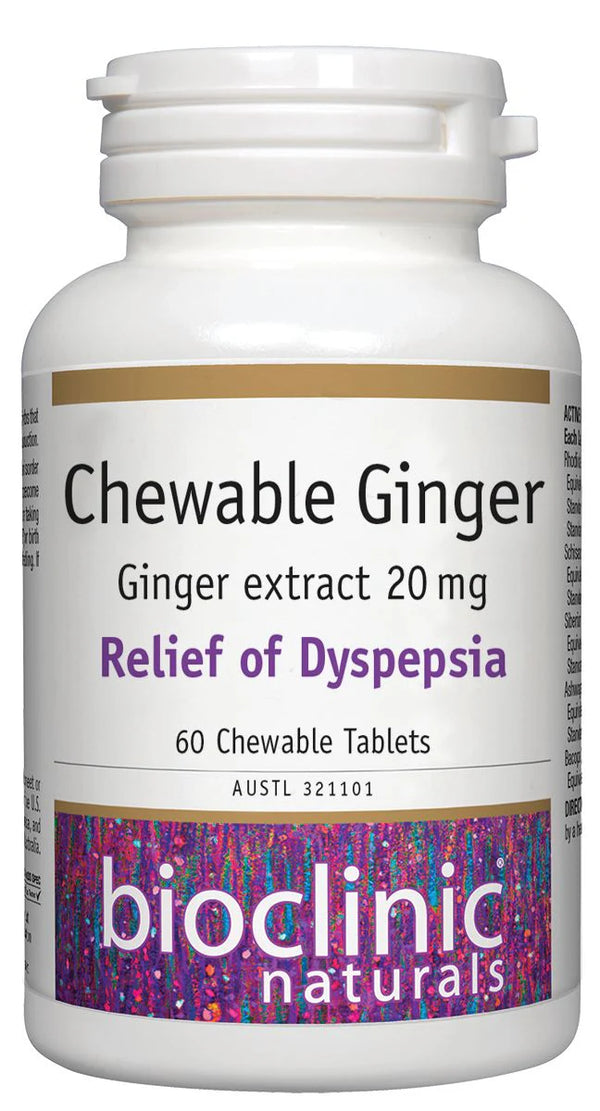 Bioclinic Naturals Chewable Ginger 60s
