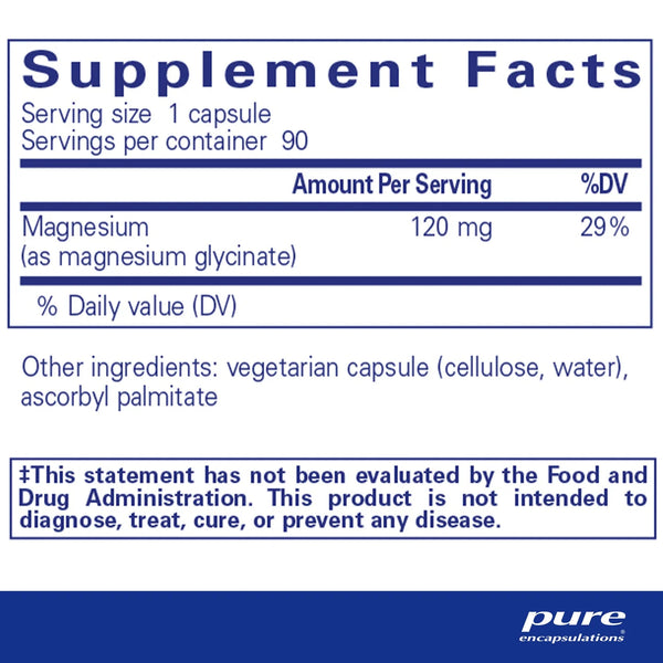Pure Encapsulations Magnesium Glycinate 180 capsules