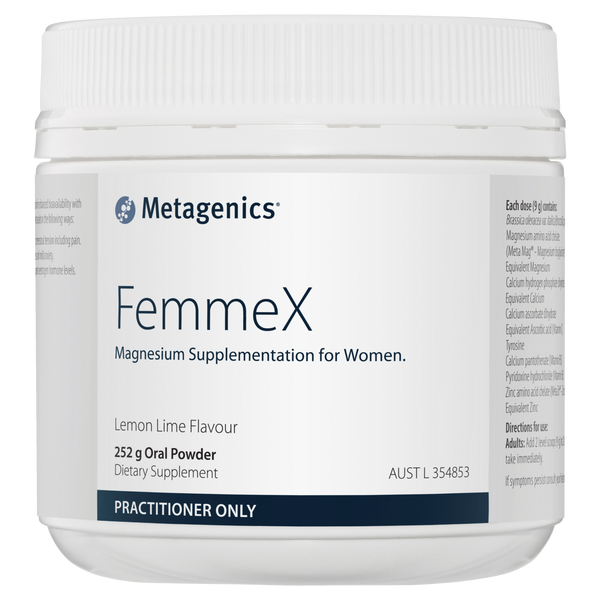 Metagenics FemmeX Lemon Lime flavour 252g oral powder