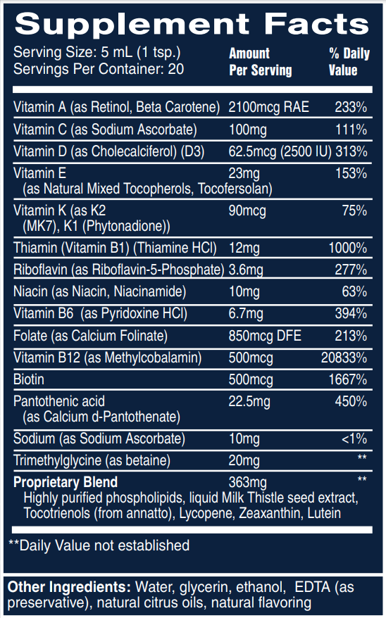 Quicksilver Ultra Vitamin Liposomal 100mL