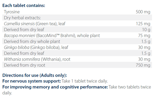 Metagenics Brahmi Tone 60 Tablets