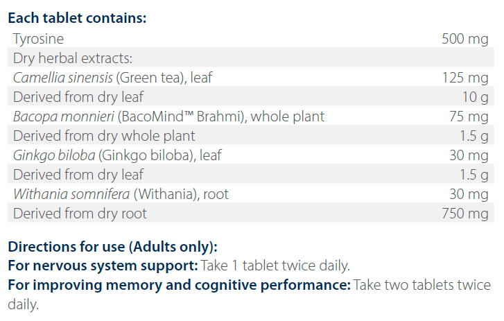 Metagenics Metafocus (Brahmi Tone) 60