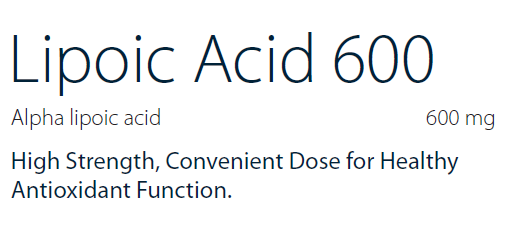 Metagenics Lipoic Acid 600 60