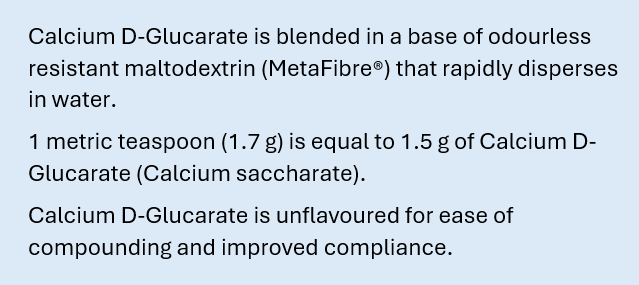 Metagenics Calcium D-Glucarate 204g