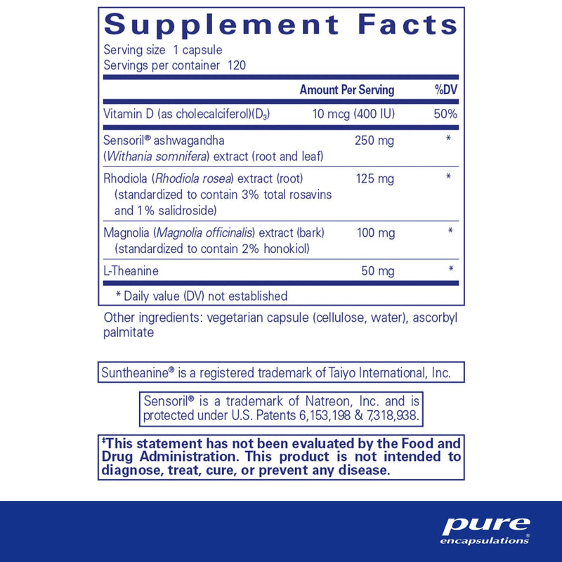 Pure Encapsulations Cortisol Calm