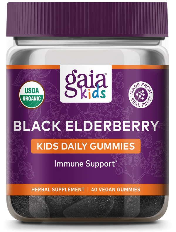 Gaia Kids Black Elderberry Gummies