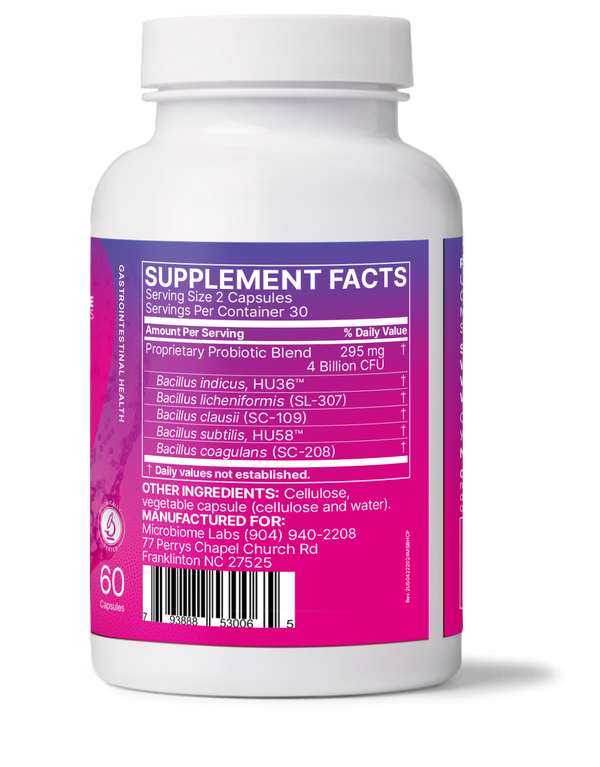 Microbiome Labs MegaSporeBiotic 60 Capsules