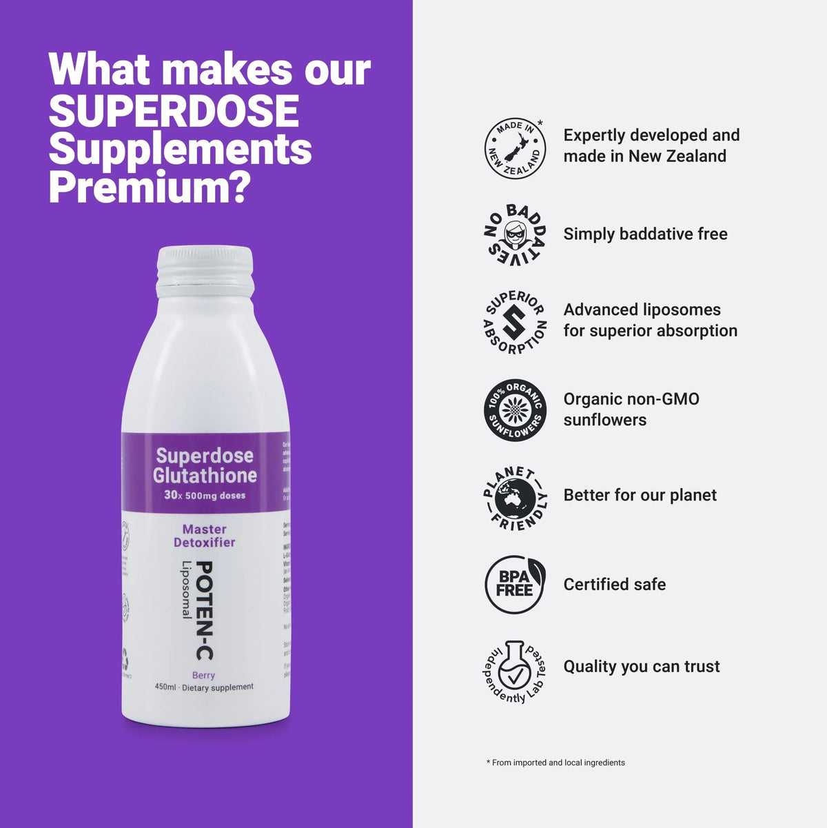 poten cee with glutathione Superdose– Urban Herbalist