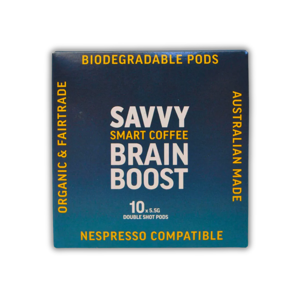 Savvy Brain Boost Coffee Pods (10 Double Shot Pods)