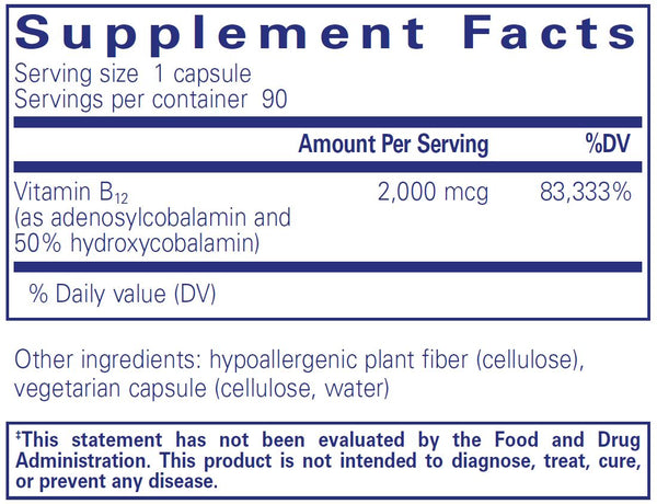 Pure Encapsulations Adenosyl/Hydroxy B12 CAPS