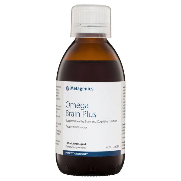 Metagenics Omega Brain Plus Peppermint flavour 190mL